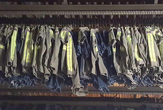 Image of Clothings being cleaned