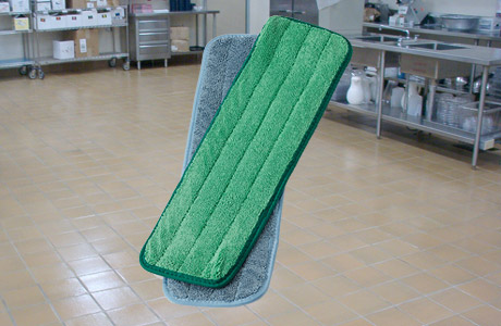 Looped end mop pads